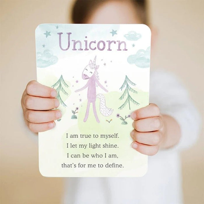 Unicorn Snuggler, Board Book, and Affirmation Card - Safari Ltd®