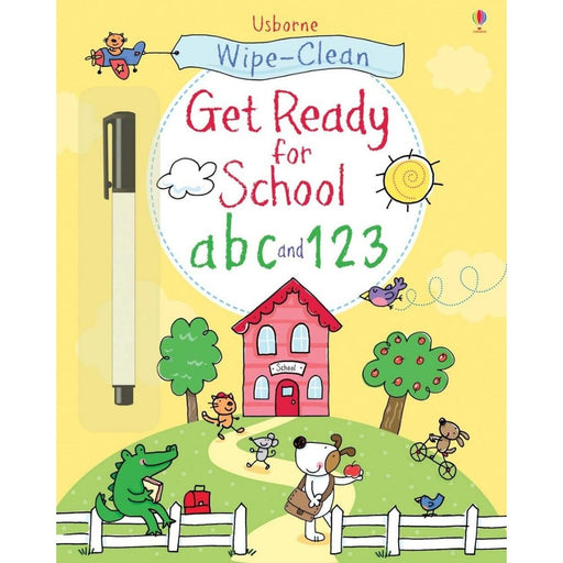 Wipe-Clean, Get Ready for School ABC & 123 Book - Safari Ltd®