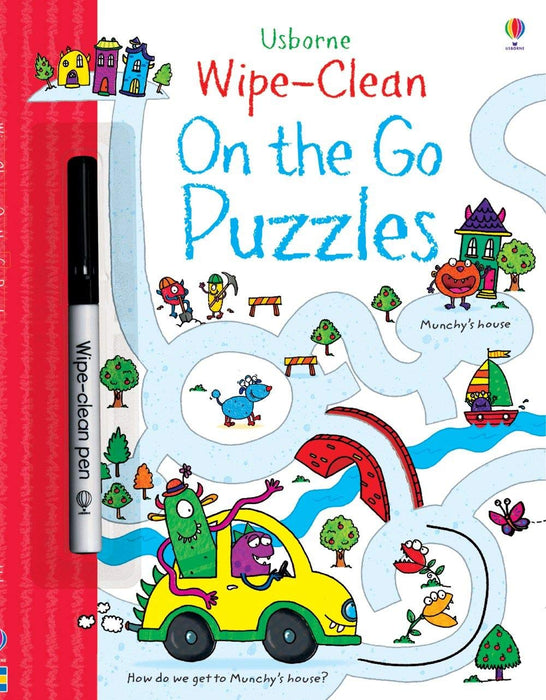 Wipe-Clean, On the Go Puzzles Book - Safari Ltd®