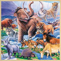 Wood Fun Facts - Ice Age Friends 48 pc Wood Puzzle - Safari Ltd®